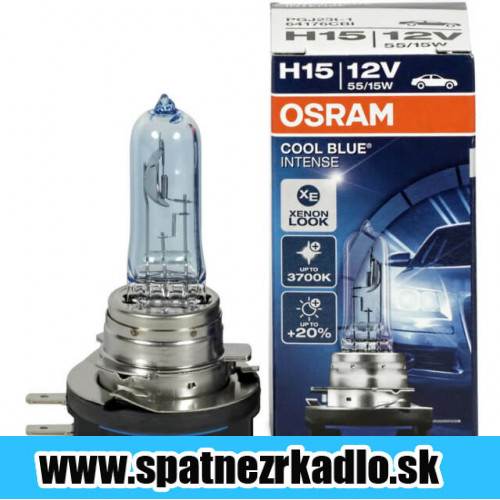 Osram Cool Blue Intense H15 12V/55W/15W - 64176CBI Autodoplnky